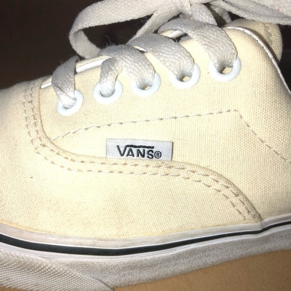 VANS Low Top Sneaker Women's Size 8/ Men's 6.5 Beige Yellow Unisex Shoes - Picture 7 of 11